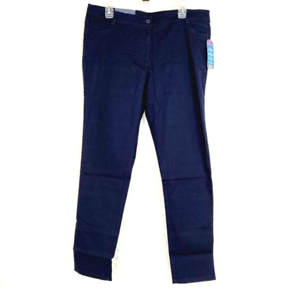Nautica navy skinny school uniform pants juniors Size 15 - Picture 1 of 5